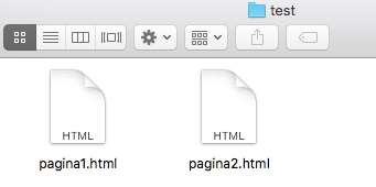 Varios archivos HTML en la misma carpeta